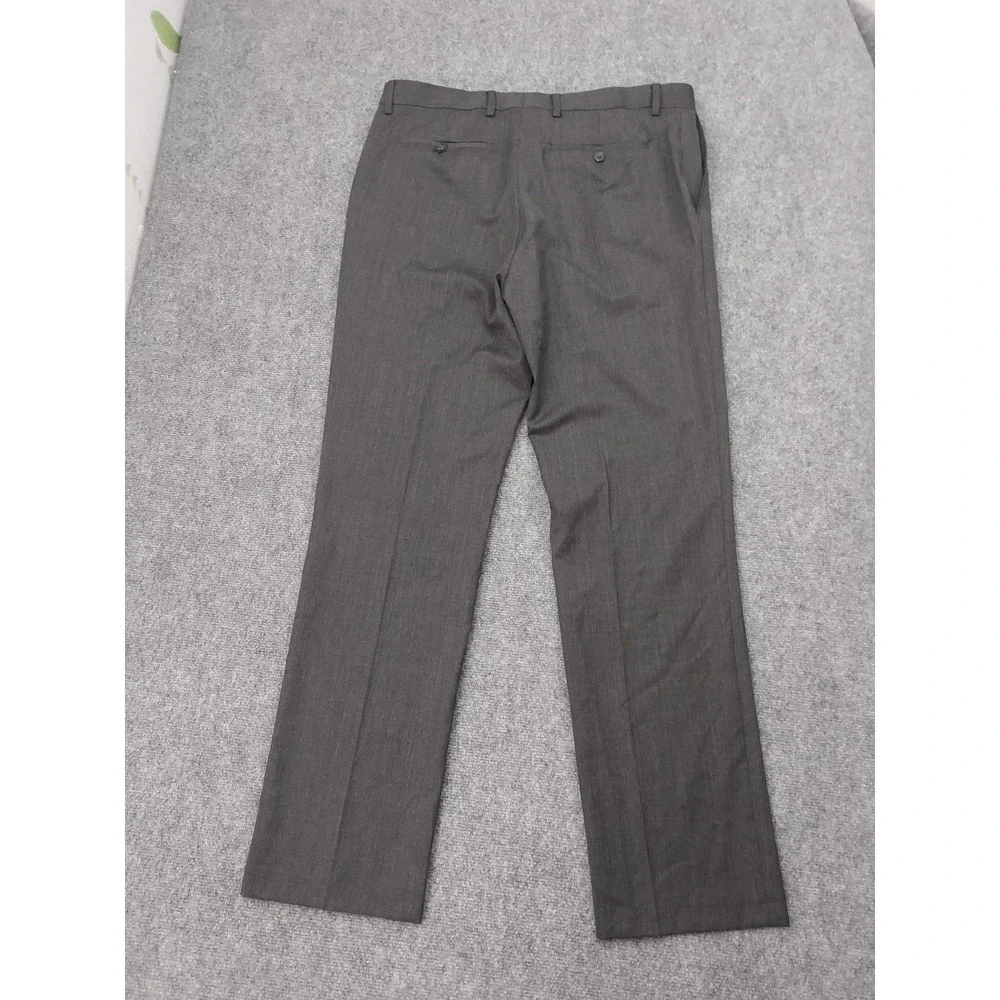 Lot of 3 BANANA REPUBLIC Pants Men 36x34 Blue Gray Tailored Slim Non Iron Modern